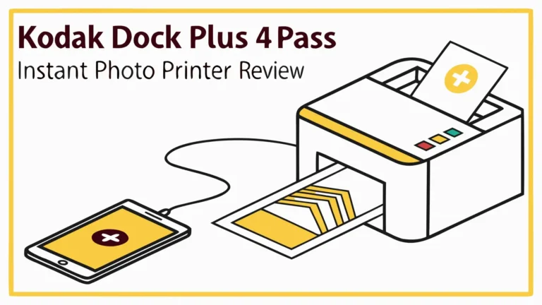KODAK Dock Plus 4PASS Instant Photo Printer Review: Worth The Hype?